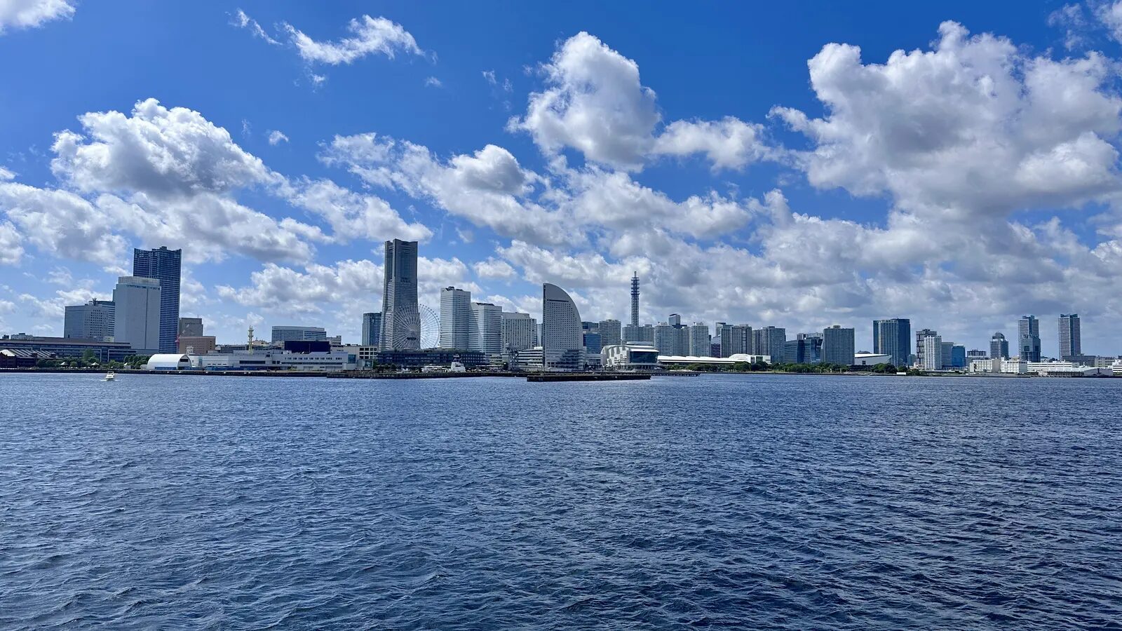 Minato Mirai waterfront skyline in Yokohama, Japan